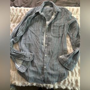 Striped button up